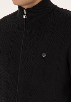 Erkek Siyah Triko Hırka - 50315024046