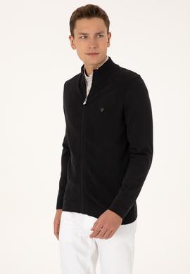 Erkek Siyah Triko Hırka - 50315024046