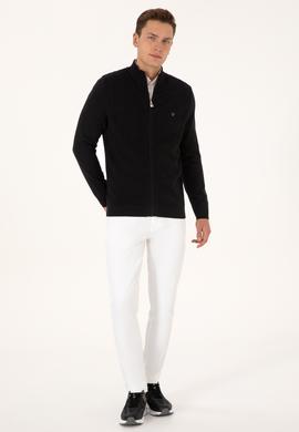 Erkek Siyah Triko Hırka - 50315024046