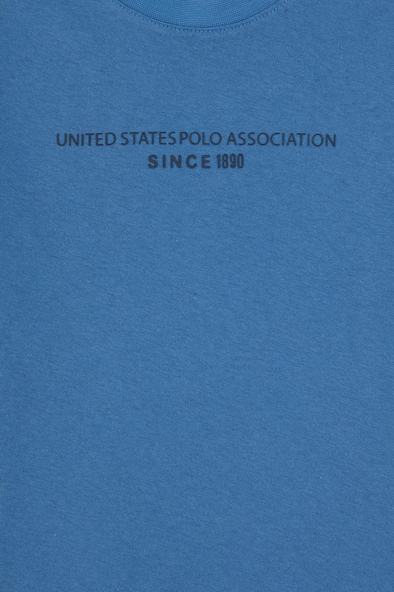 Erkek Çocuk Mavi Bisiklet Yaka Tişört - 50325150010