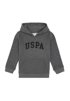 Erkek Çocuk Antrasit Melanj Kapüşonlu Basic Sweatshirt - 50314005009