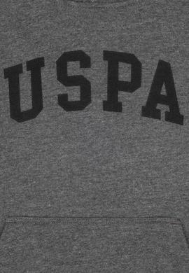 Erkek Çocuk Antrasit Melanj Kapüşonlu Basic Sweatshirt - 50314005009