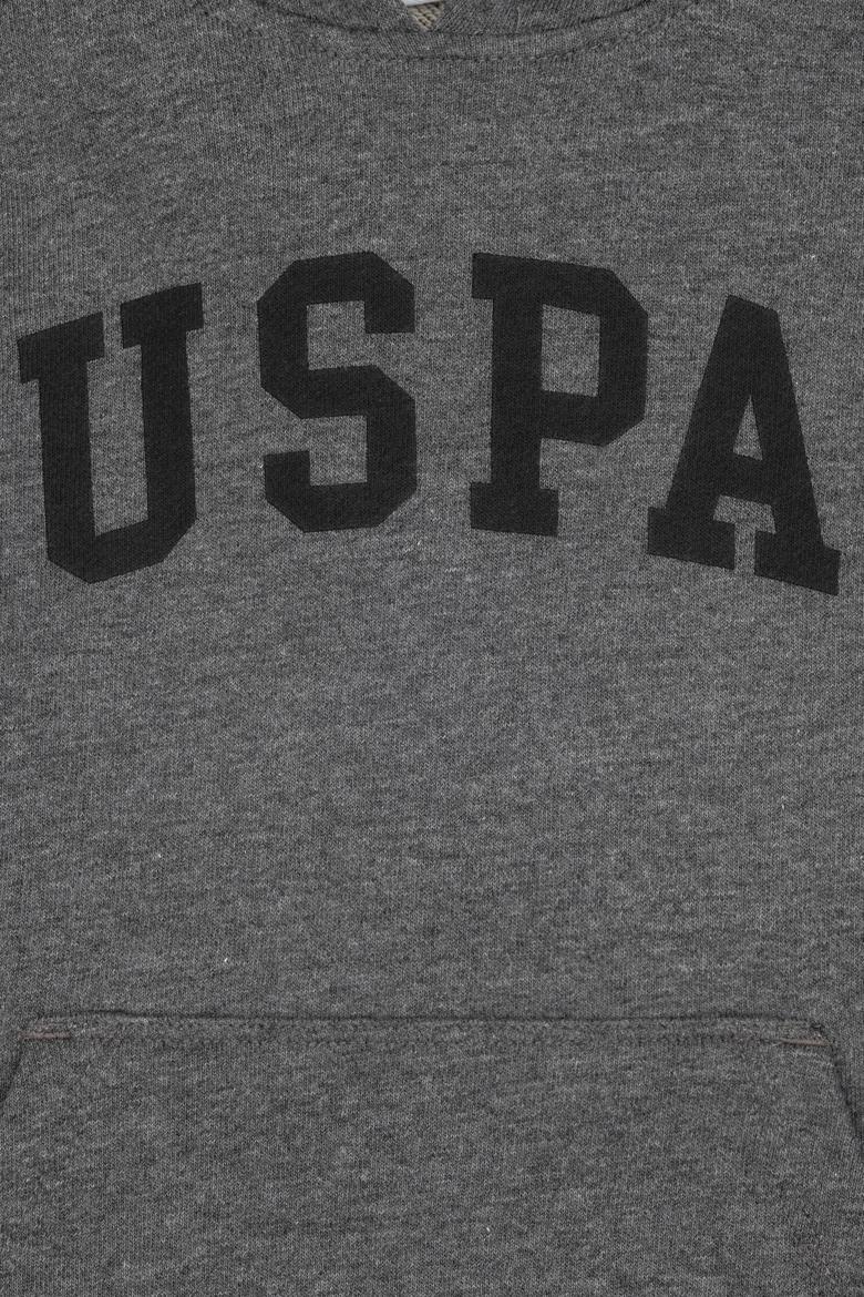 Erkek Çocuk Antrasit Melanj Kapüşonlu Basic Sweatshirt - 50314005009