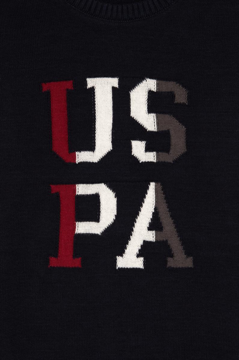 Erkek Çocuk Lacivert Bisiklet Yaka Kazak