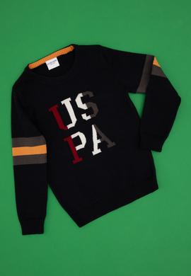 Erkek Çocuk Lacivert Bisiklet Yaka Kazak - 50317165006