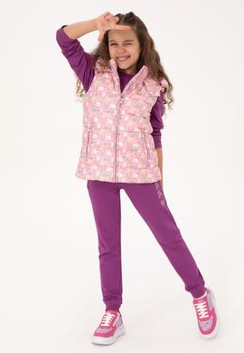 Kız Çocuk Pembe Kapüşonlu Şişme Yelek - 50313062014