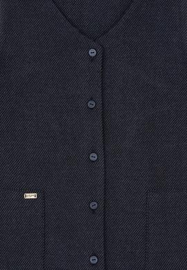 Kız Çocuk Lacivert Dokuma Elbise - 50314319004