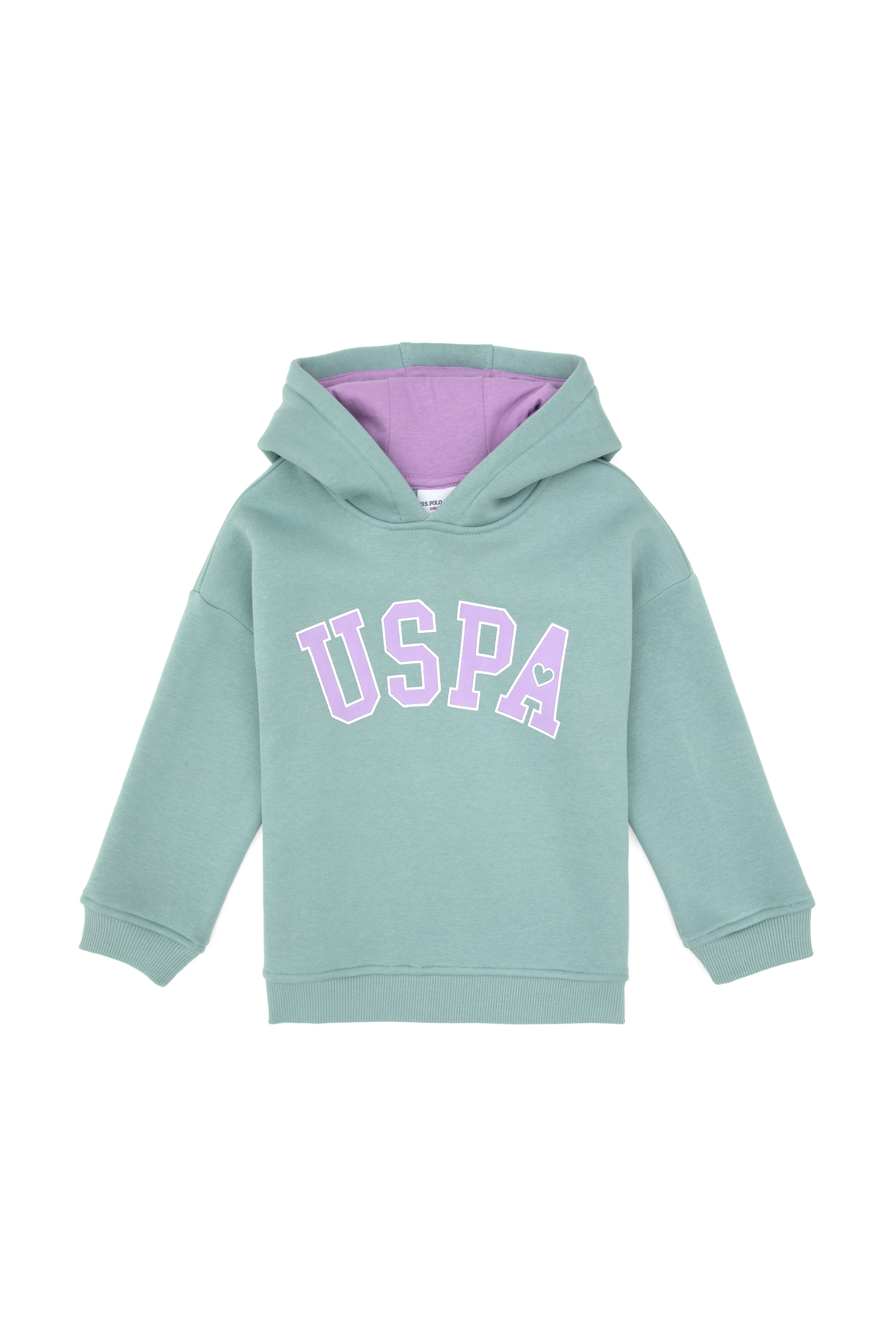 Kız Çocuk Şardonlu Kapüşonlu Mint Sweatshirt - Image 3