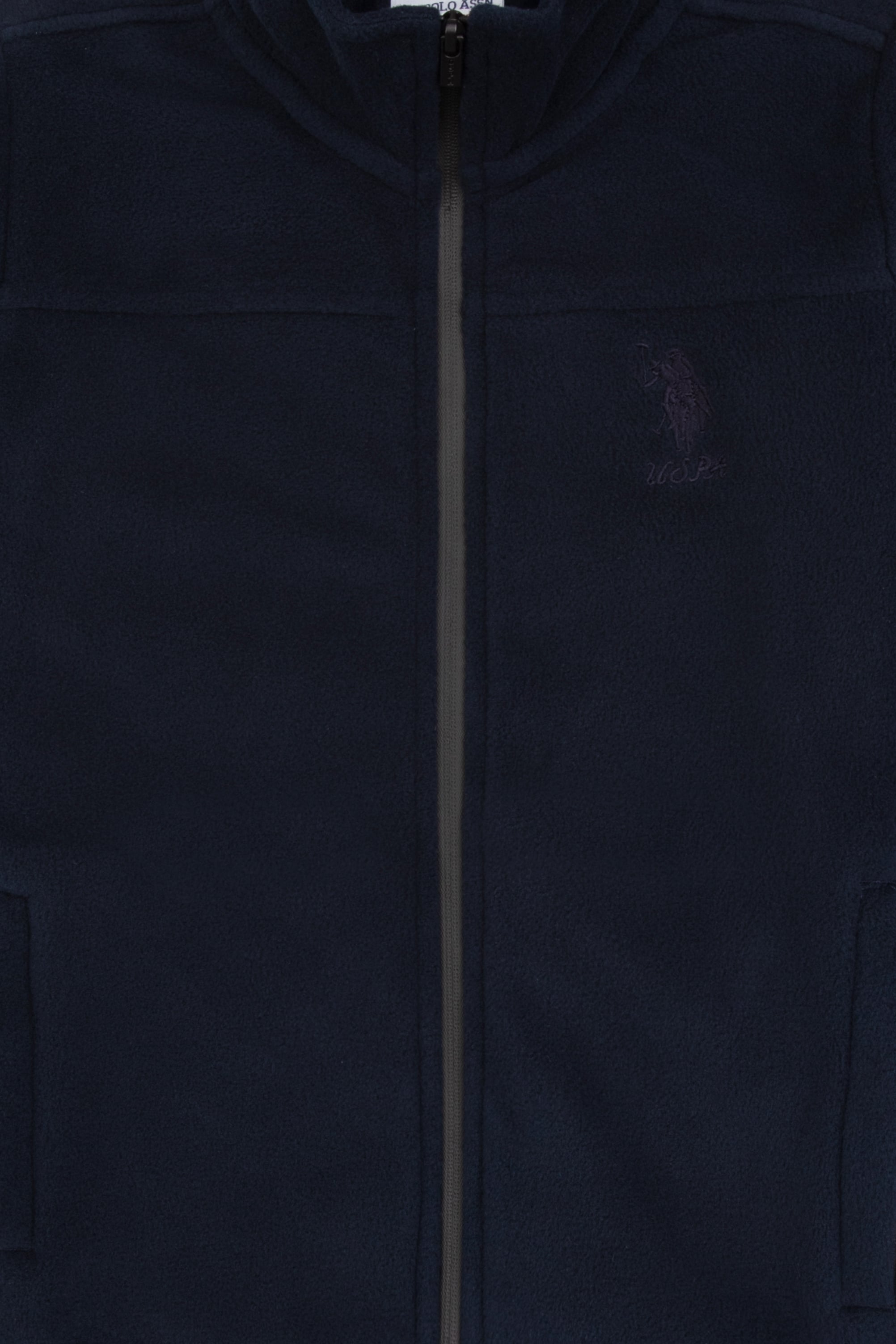 Kız Çocuk Açık Lacivert Fermuarlı Polar Sweatshirt