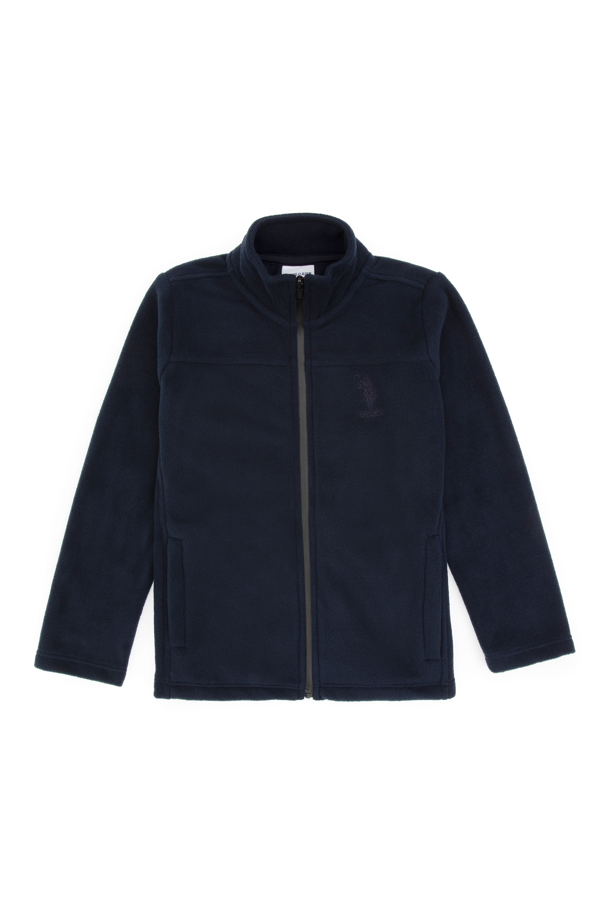 Kız Çocuk Açık Lacivert Fermuarlı Polar Sweatshirt - Image 3