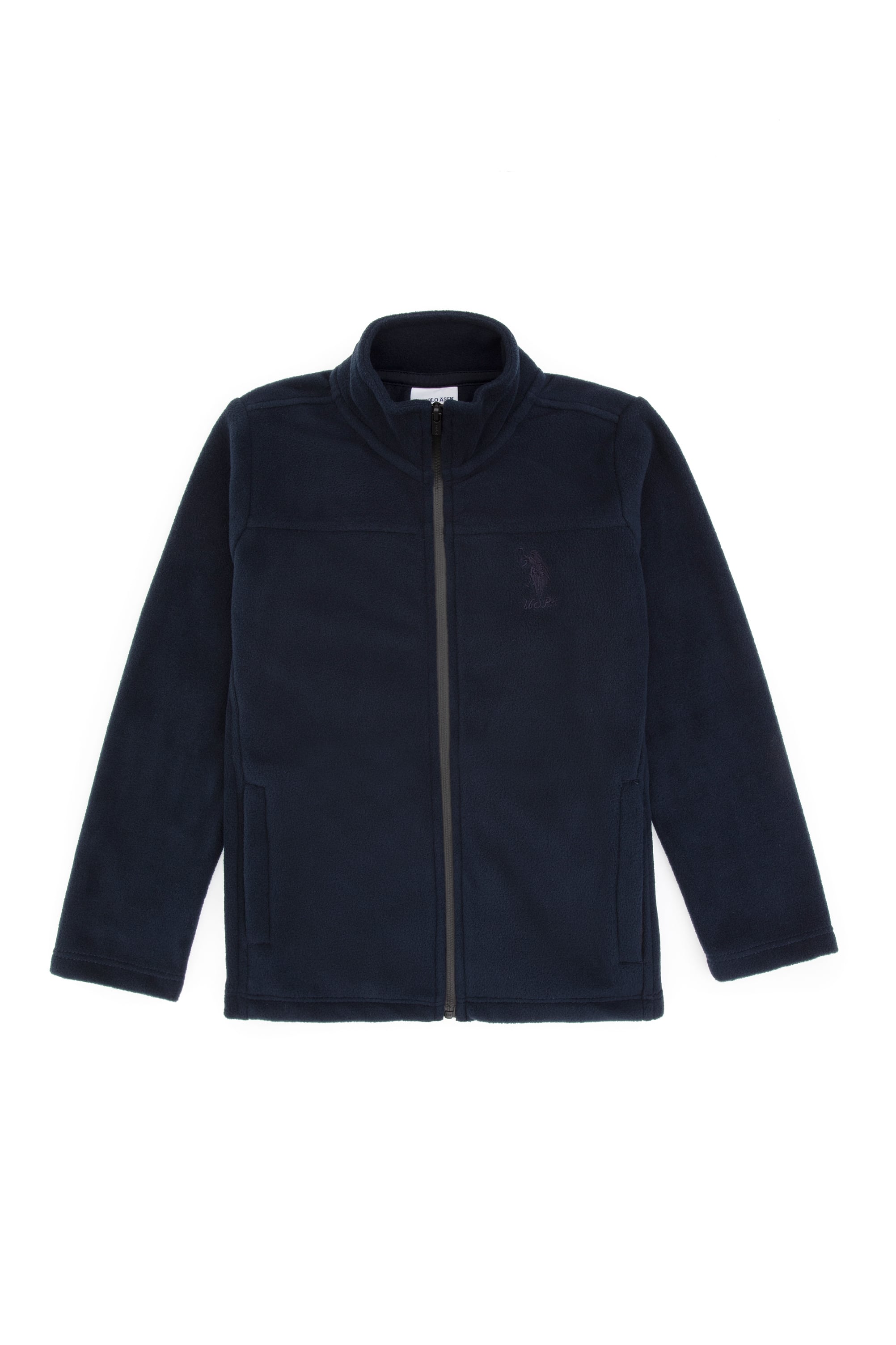 Kız Çocuk Açık Lacivert Fermuarlı Polar Sweatshirt