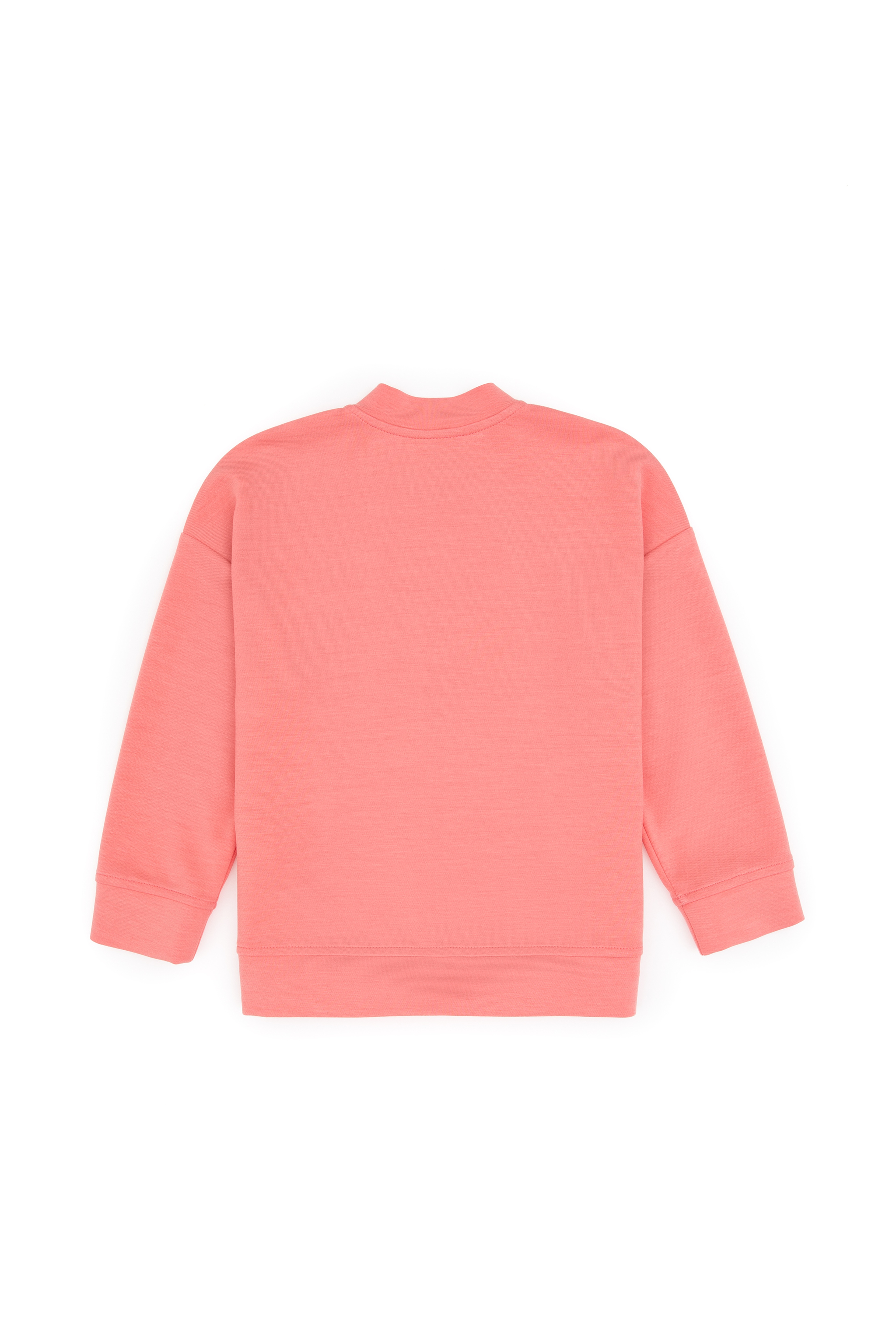 Kız Çocuk Neon Pembe Fermuarlı Örme Hırka - Image 5