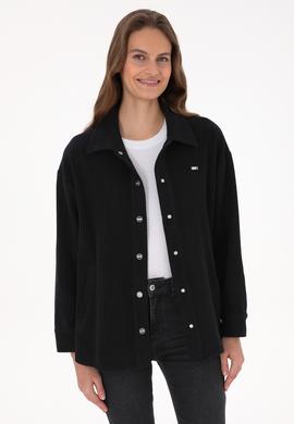Kadın Siyah Örme Gömlek - 50314179009