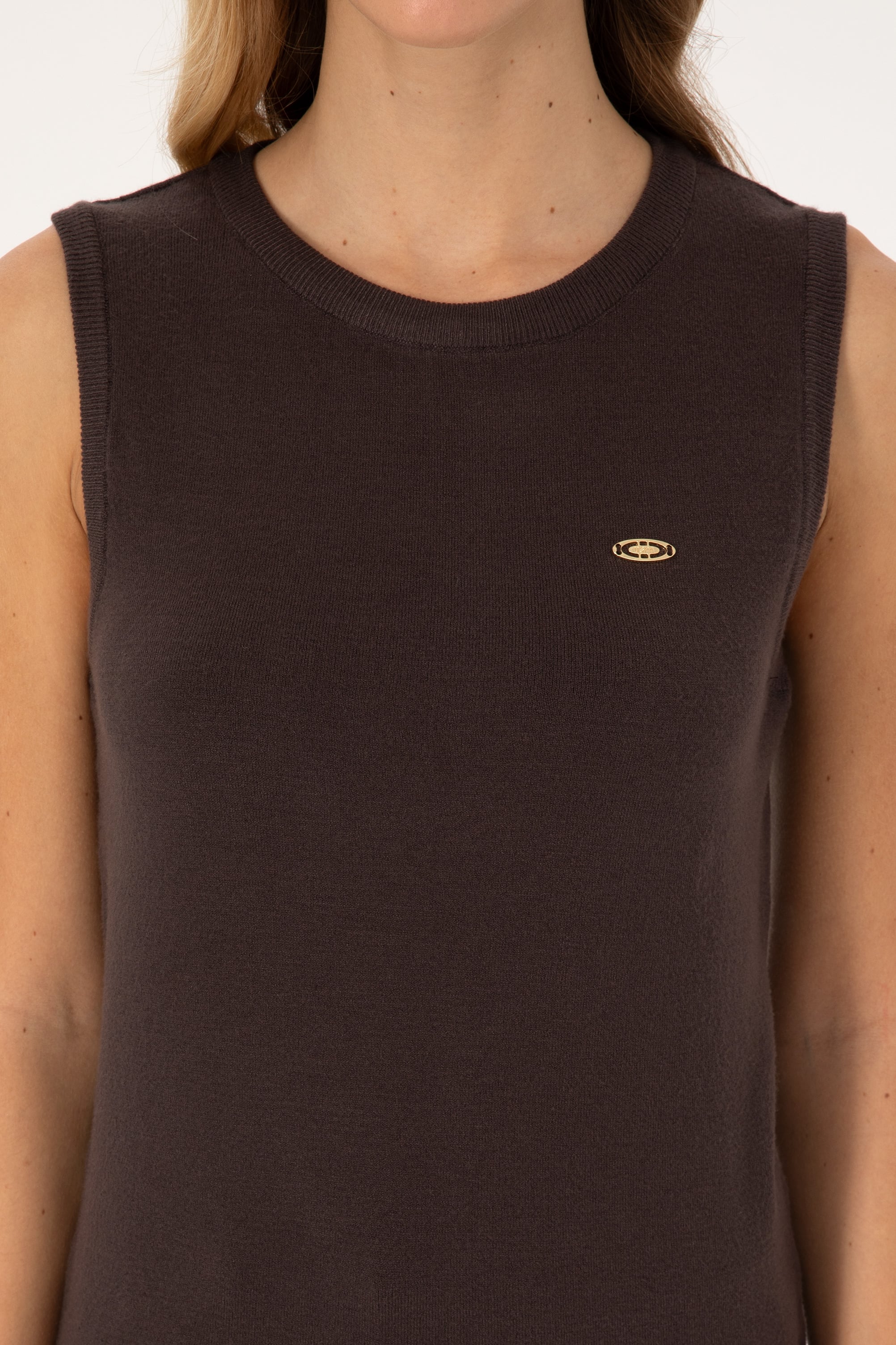 Kadın Koyu Kahverengi Kazak - 50314625031