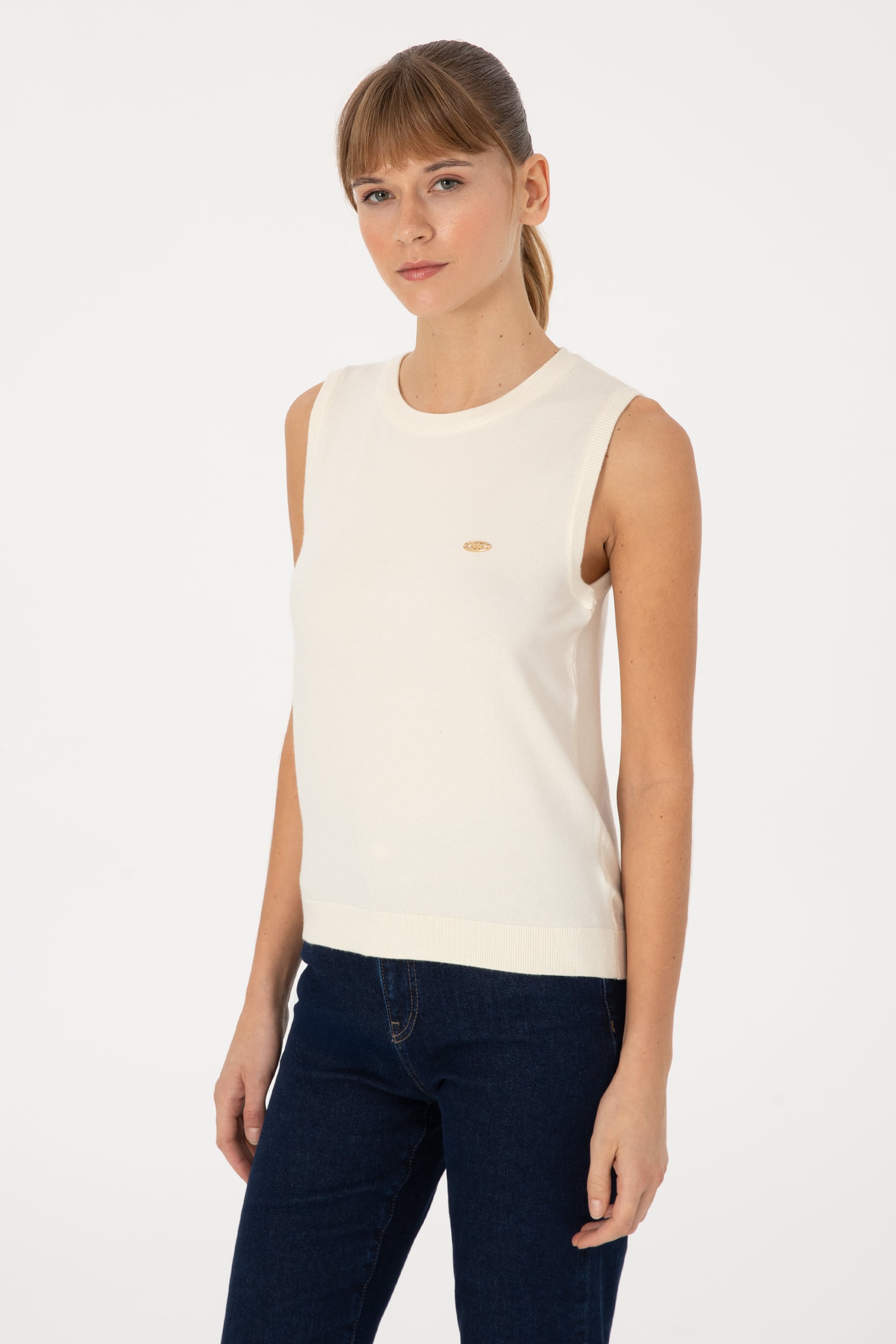 Kadın Krem Kazak - 50314625027