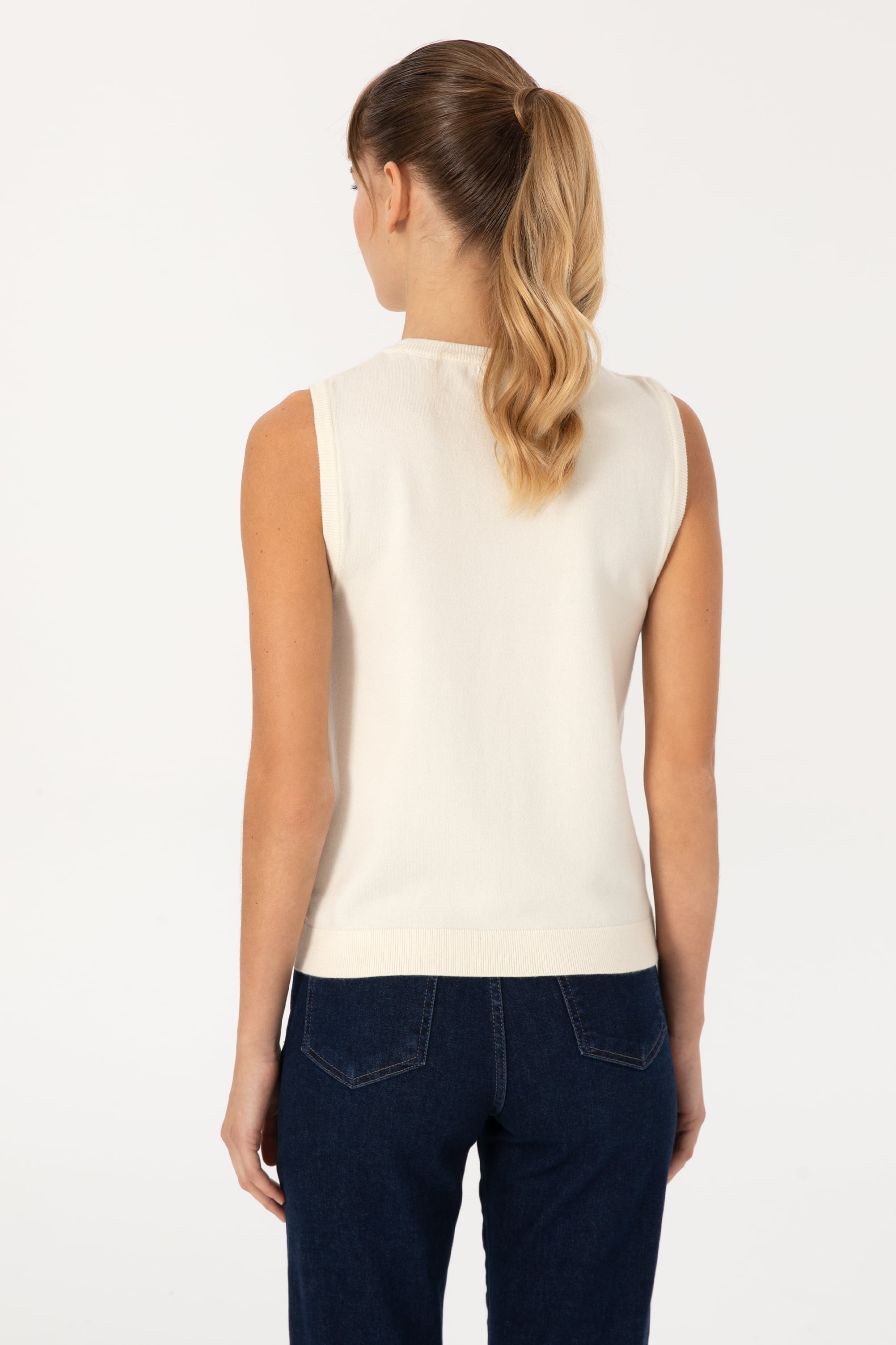 Kadın Krem Kazak - 50314625027