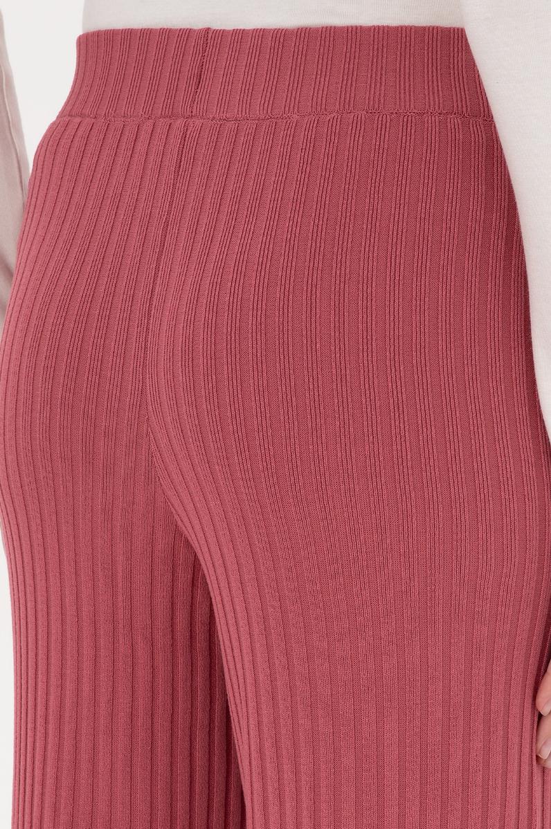 Kadın Pembe Triko Pantolon