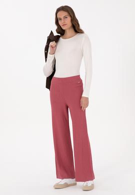 Kadın Pembe Triko Pantolon - 50314777007