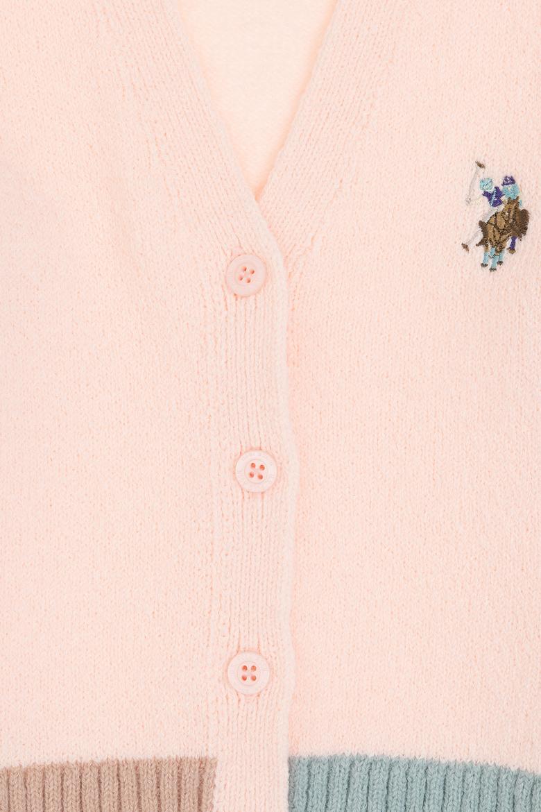 Kız Çocuk Açık Pembe Triko Hırka - 50316267005