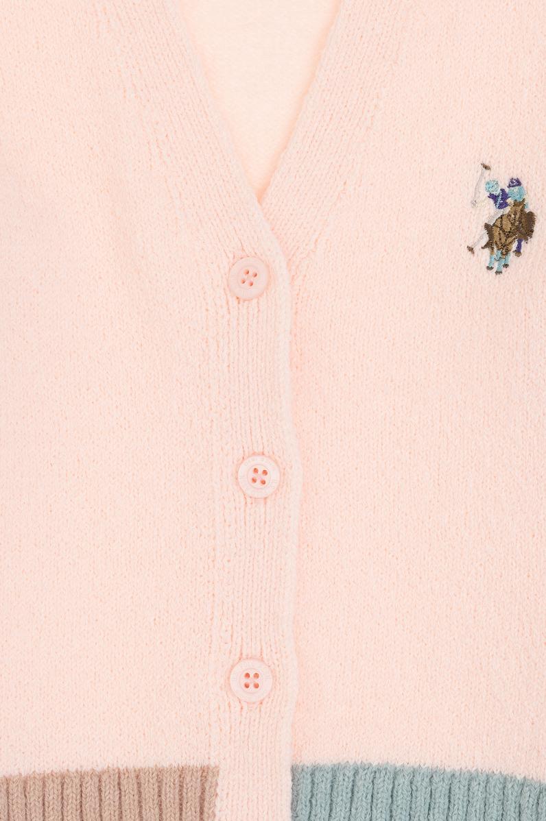 Kız Çocuk Açık Pembe Triko Hırka