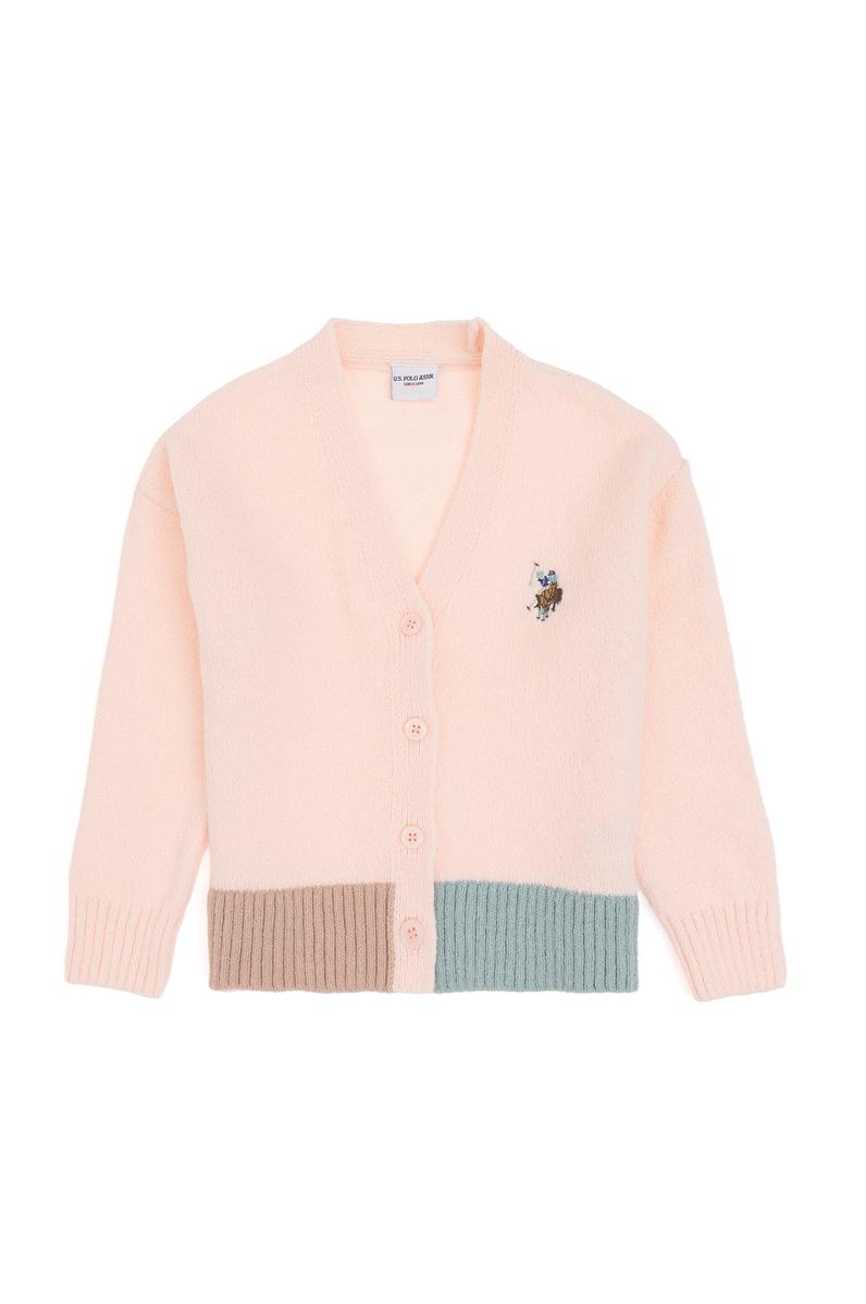 Kız Çocuk Açık Pembe Triko Hırka