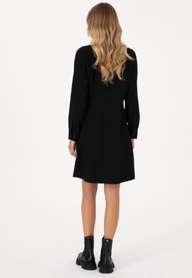 Kadın Siyah Dokuma Elbise - 50316609006