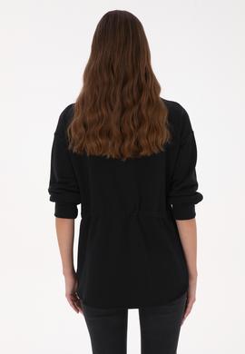 Kadın Siyah Örme Hırka - 50318035001