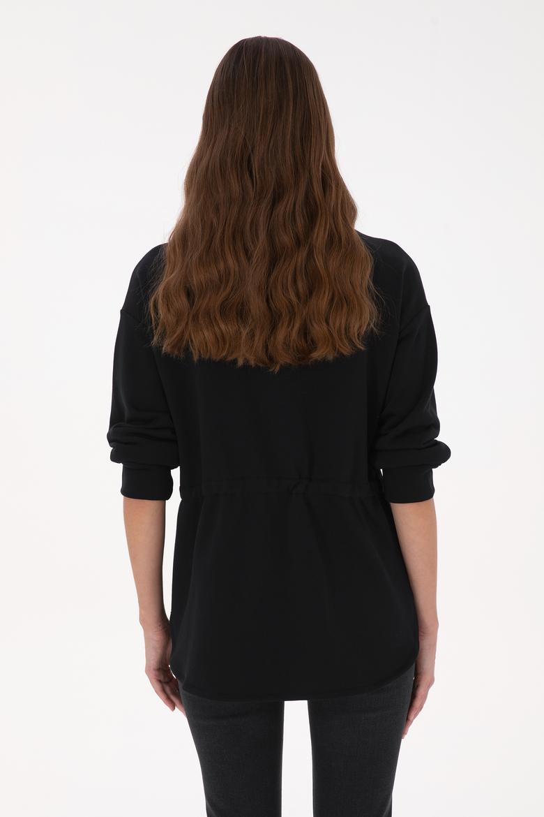 Kadın Siyah Örme Hırka - 50318035001