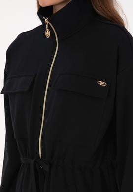 Kadın Siyah Örme Hırka - 50318035001