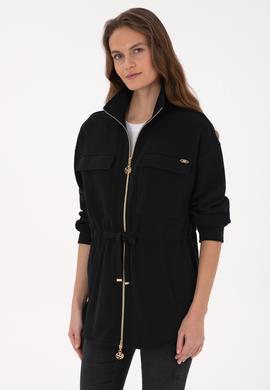 Kadın Siyah Örme Hırka - 50318035001