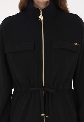 Kadın Siyah Örme Hırka - 50318035001