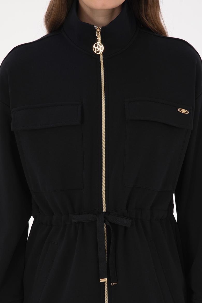 Kadın Siyah Örme Hırka - 50318035001