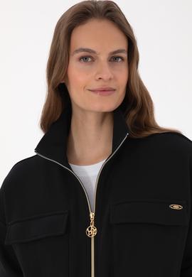 Kadın Siyah Örme Hırka - 50318035001