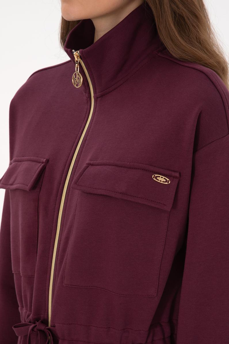 Kadın Bordo Örme Hırka