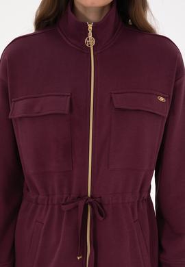 Kadın Bordo Örme Hırka - 50318035009