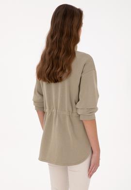 Kadın Açık Haki Örme Hırka - 50318035017