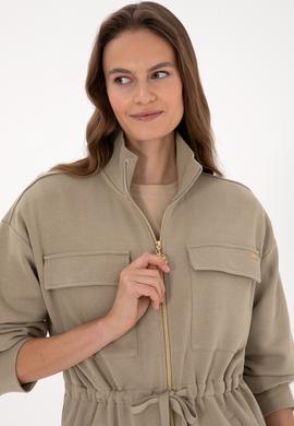 Kadın Açık Haki Örme Hırka - 50318035017