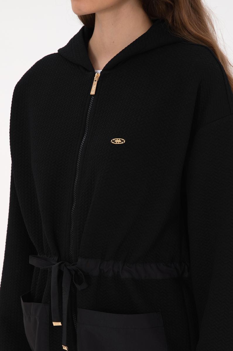 Kadın Siyah Örme Hırka