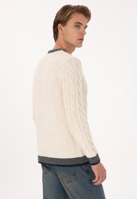 Erkek Krem Kazak - 50315017015