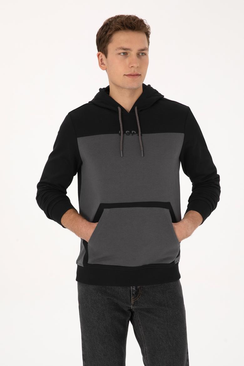 Erkek Siyah Sweatshirt