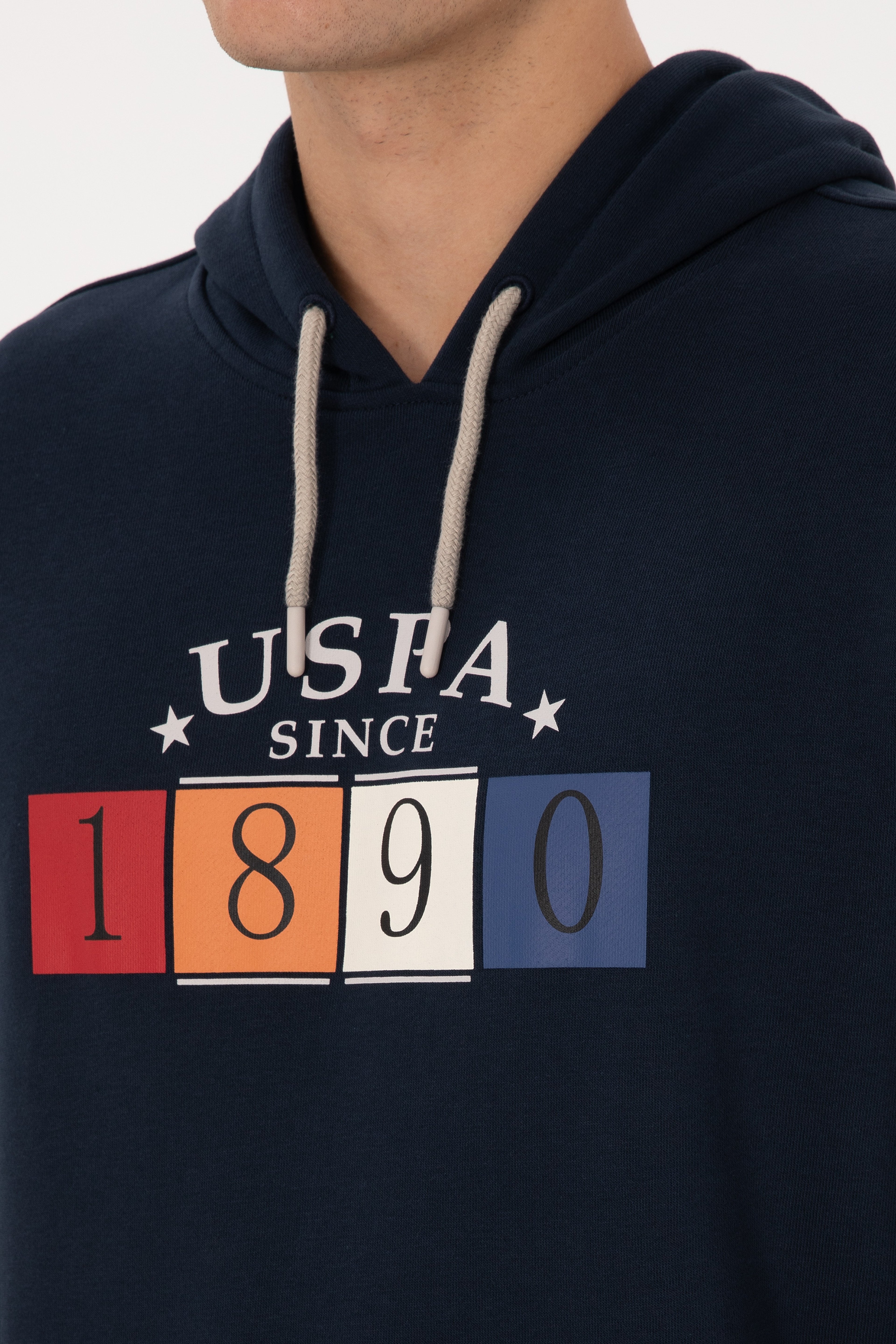 Erkek Regular Fit Kapüşonlu Lacivert Sweatshirt