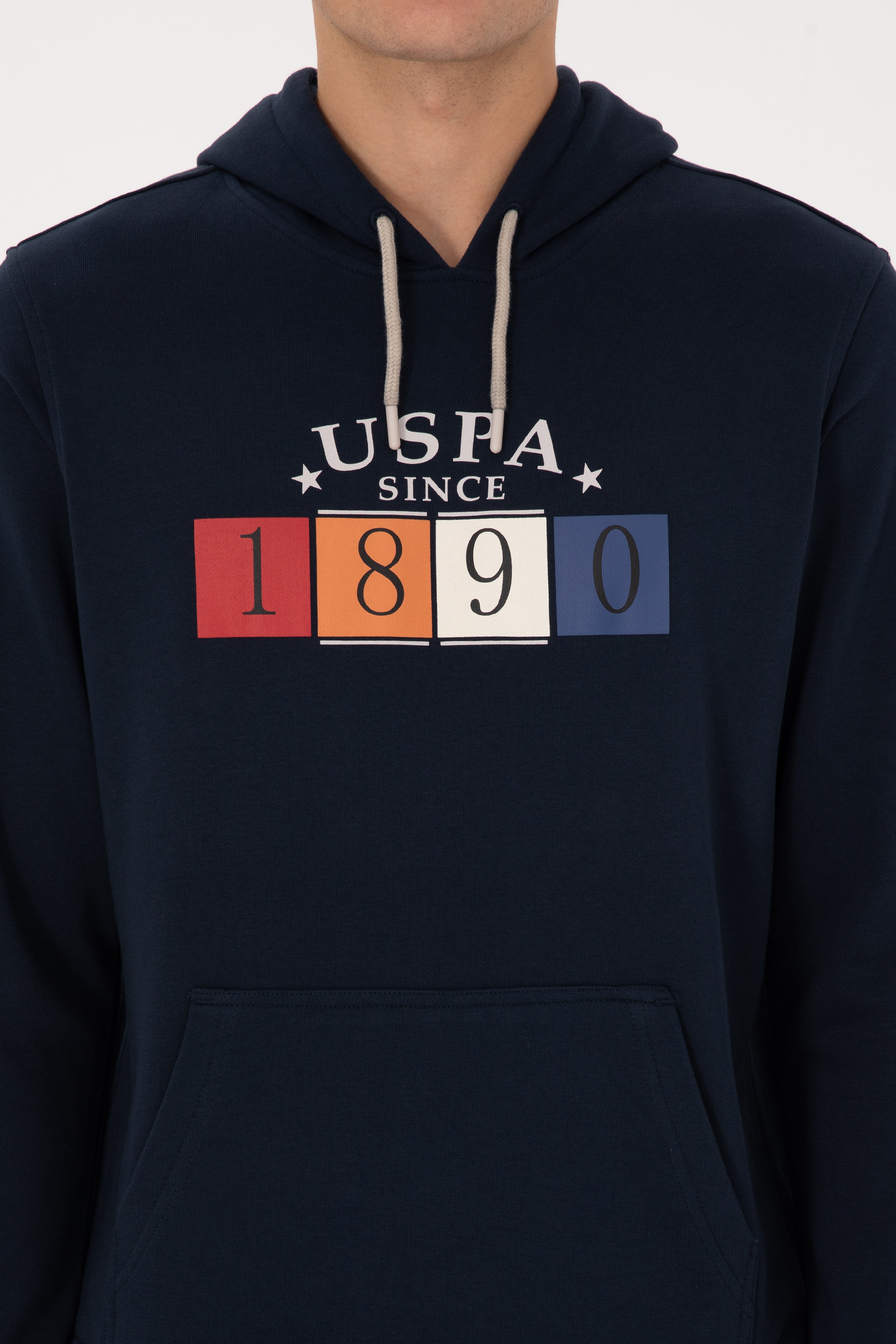 Erkek Regular Fit Kapüşonlu Lacivert Sweatshirt - Image 6