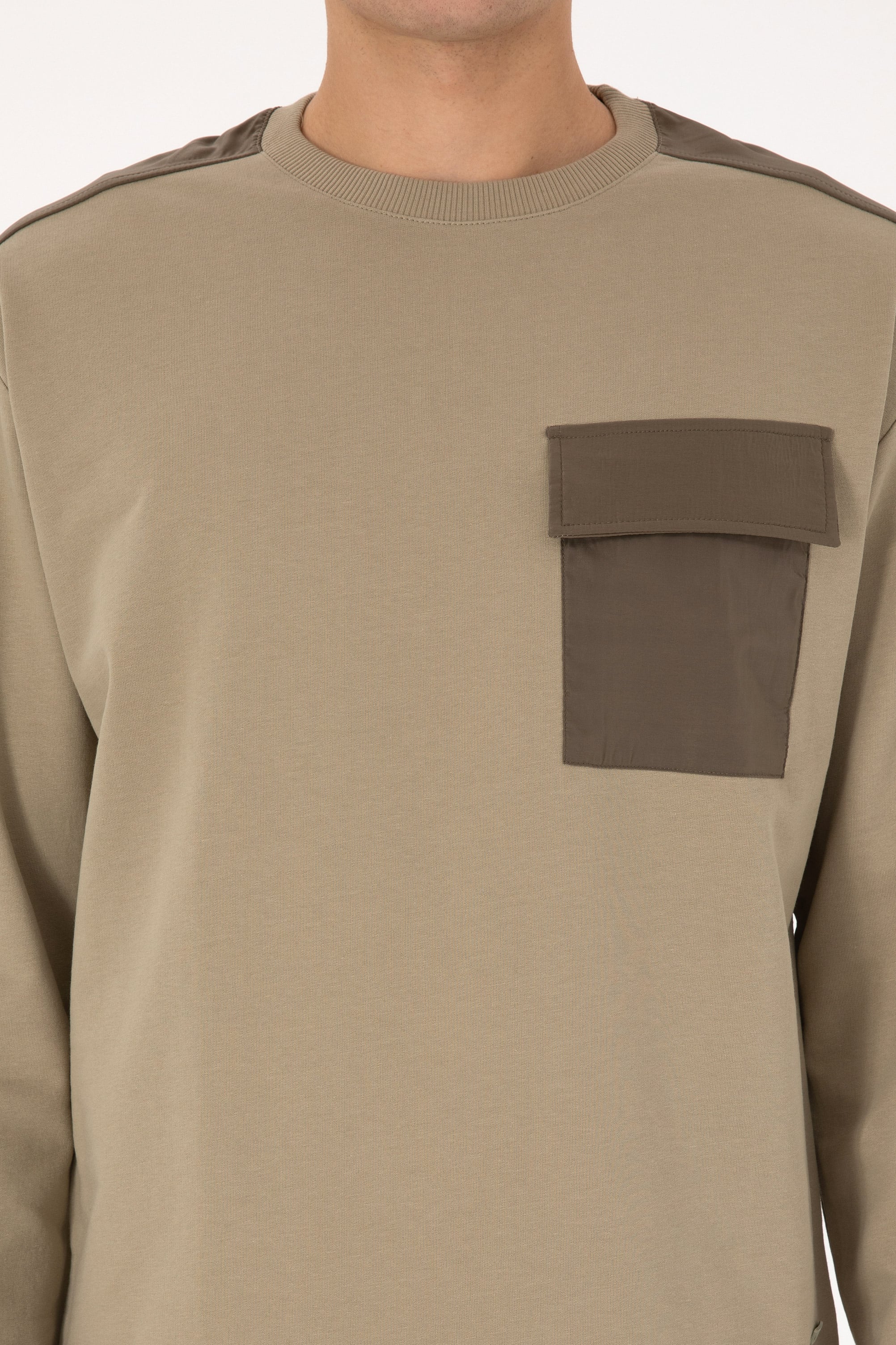 Erkek Açık Haki Sweatshirt - 50316401003