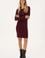 Kadın Bordo Triko Elbise