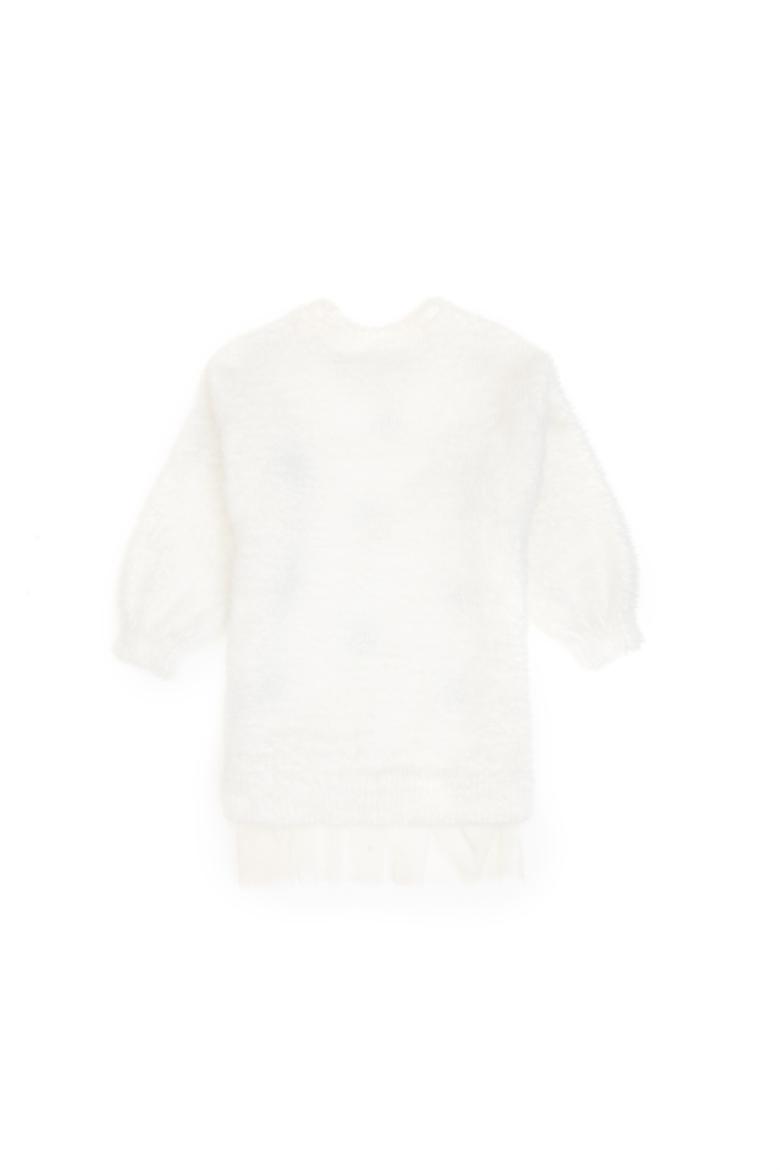 Kız Çocuk Krem Triko Elbise - 50316830020