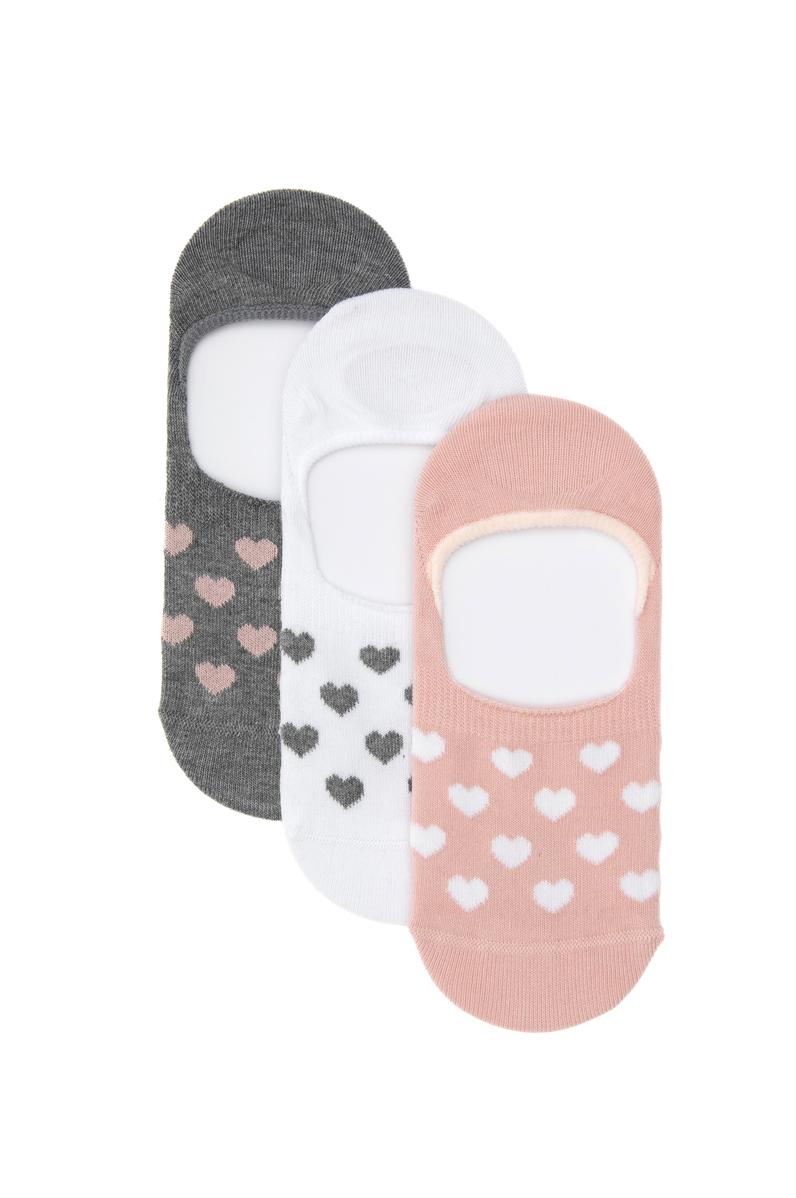 Kadın Gri Melanj Çorap