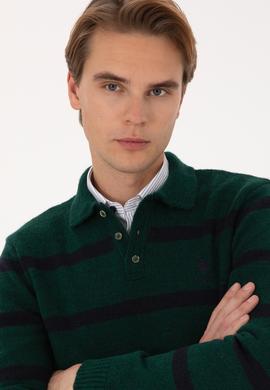 Erkek Koyu Yeşil Kazak - 50315036043