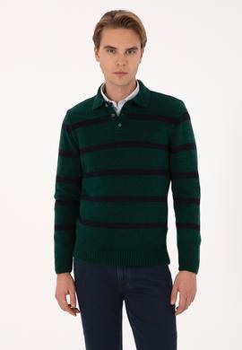 Erkek Koyu Yeşil Kazak - 50315036043