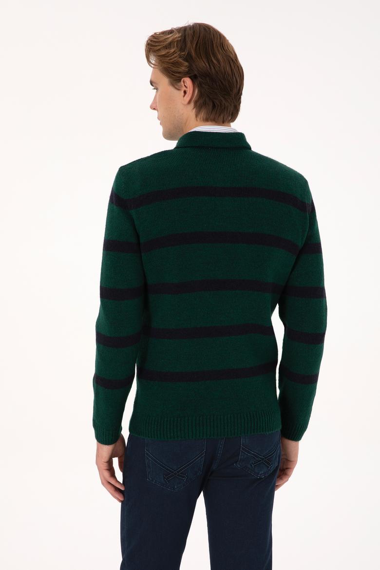 Erkek Koyu Yeşil Kazak - 50315036043