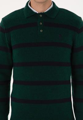 Erkek Koyu Yeşil Kazak - 50315036043